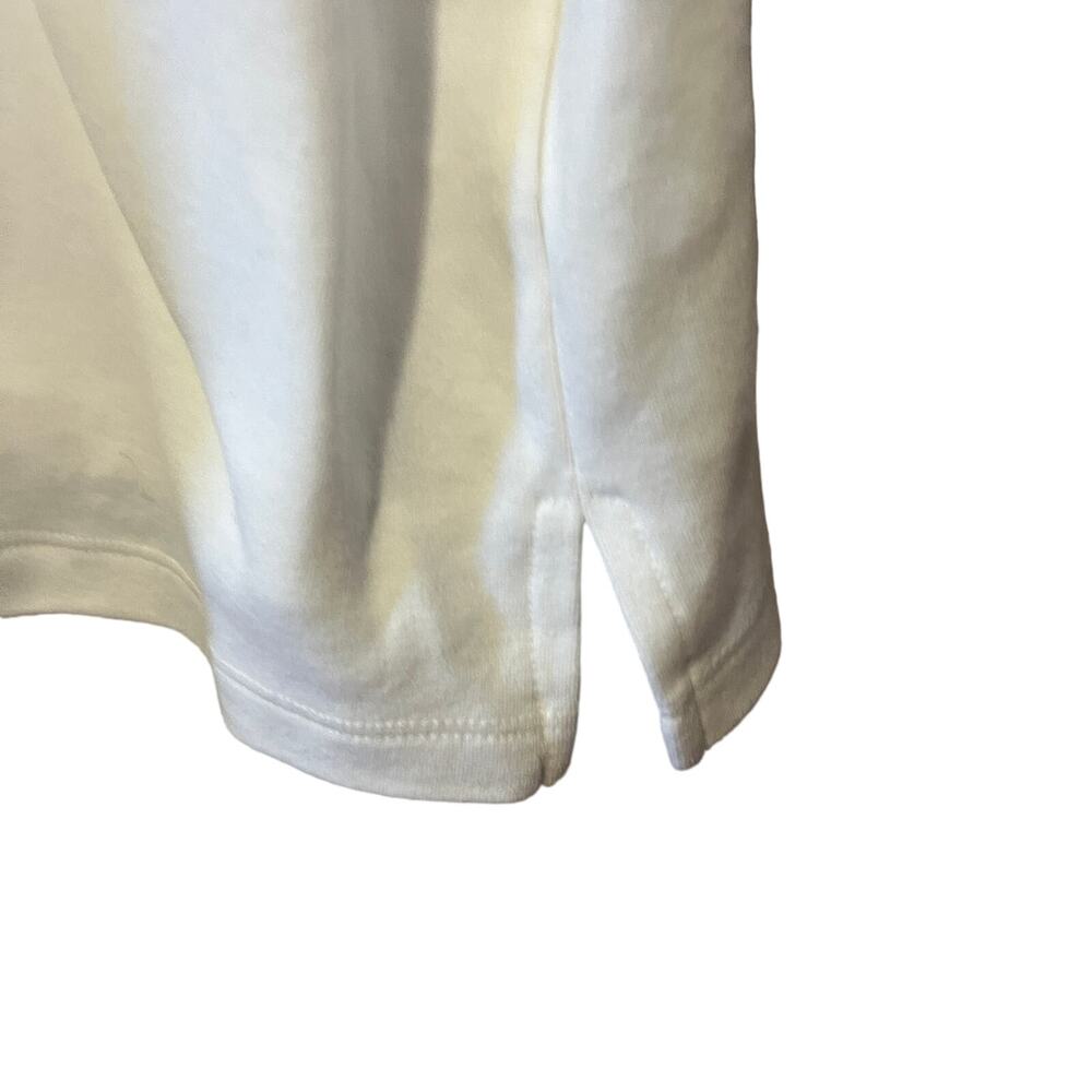 Quacker Factory Tunic White Knit Top Bejeweled Dressy Casual V Neck Spring 3X - Picture 5 of 8